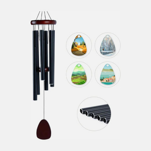 Aluminium Hanging Wind Chime With Pendant For Sublimation