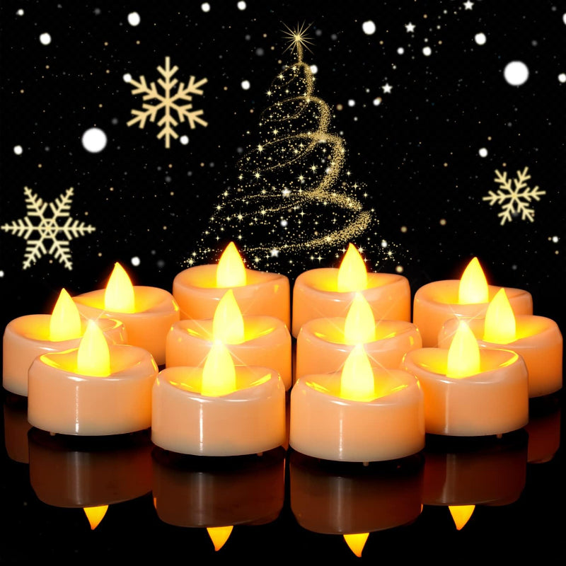 24 Pack Flameless Tealight Candles