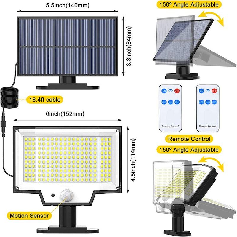 200 LED Motion Sensor Outdoor Solar Lights