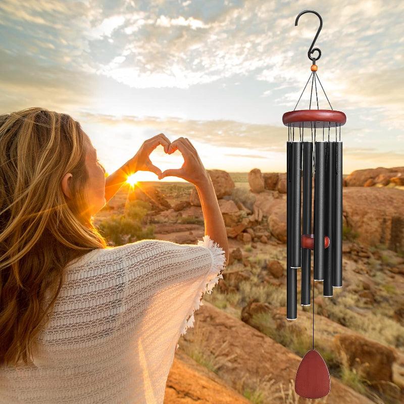 Outdoor Memorial Wind Chime With Teardrop Design