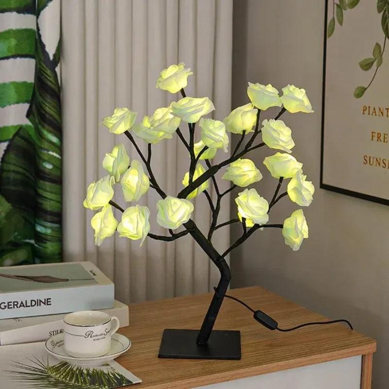 Forever Rose Tree Lamp – Elegant Floral LED Room Decor