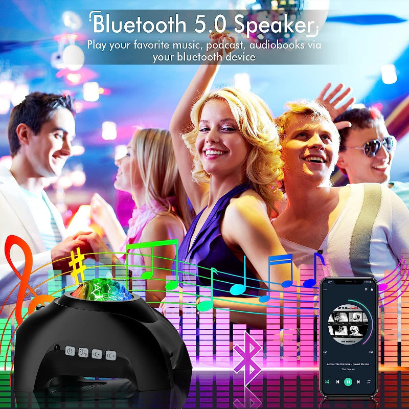 Galaxy Light Projector Bluetooth Speaker