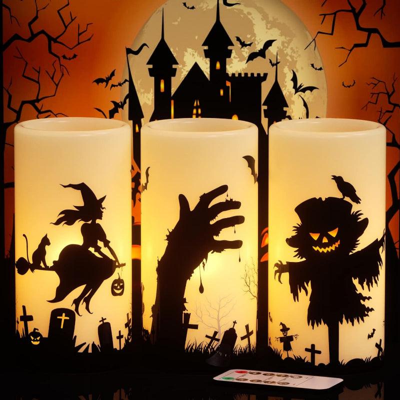 Halloween Flameless Candles – Spooky LED Decor for Indoors Outdoors