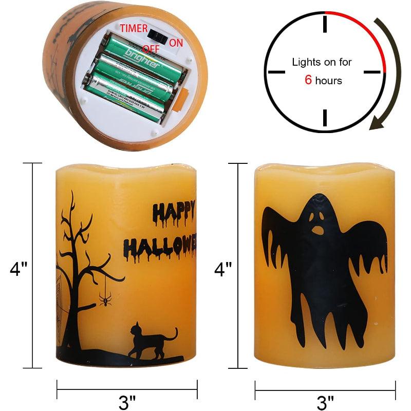 Halloween Flameless Candles – Spooky LED Decor for Indoors Outdoors