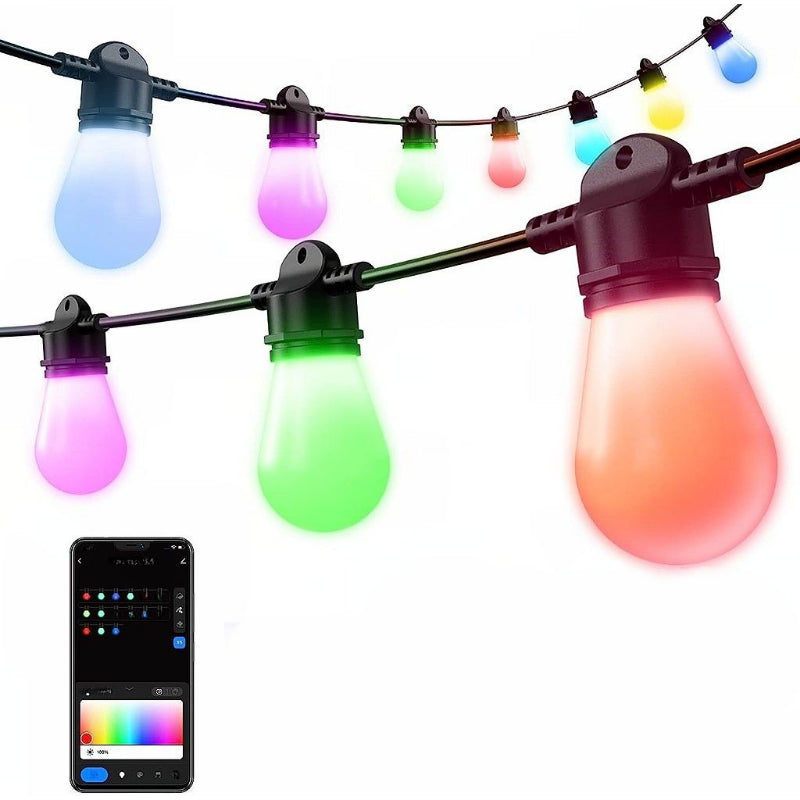Outdoor String Lights With App Control
