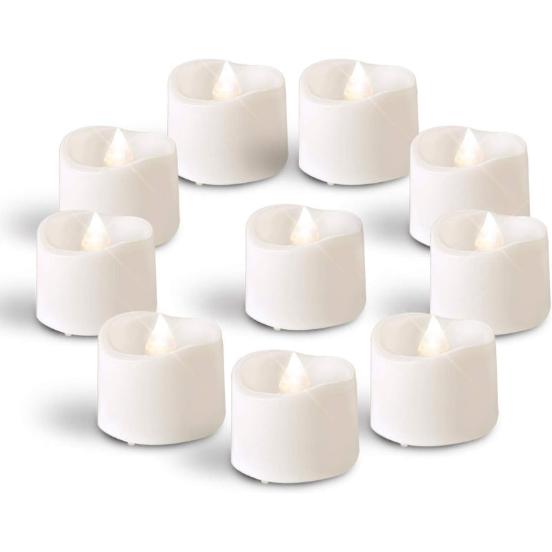 Set Of 12 Battery Operated Flameless Candles