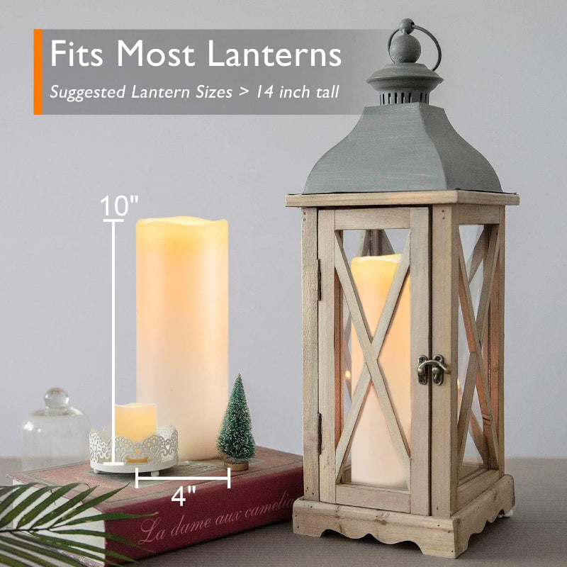 Set Of 2 Candles For Outdoor Larterns