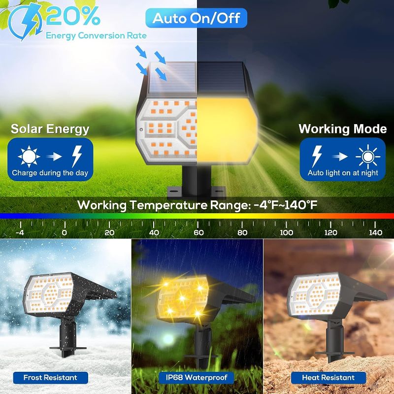 Solar Lights Outdoor Waterproof IP68