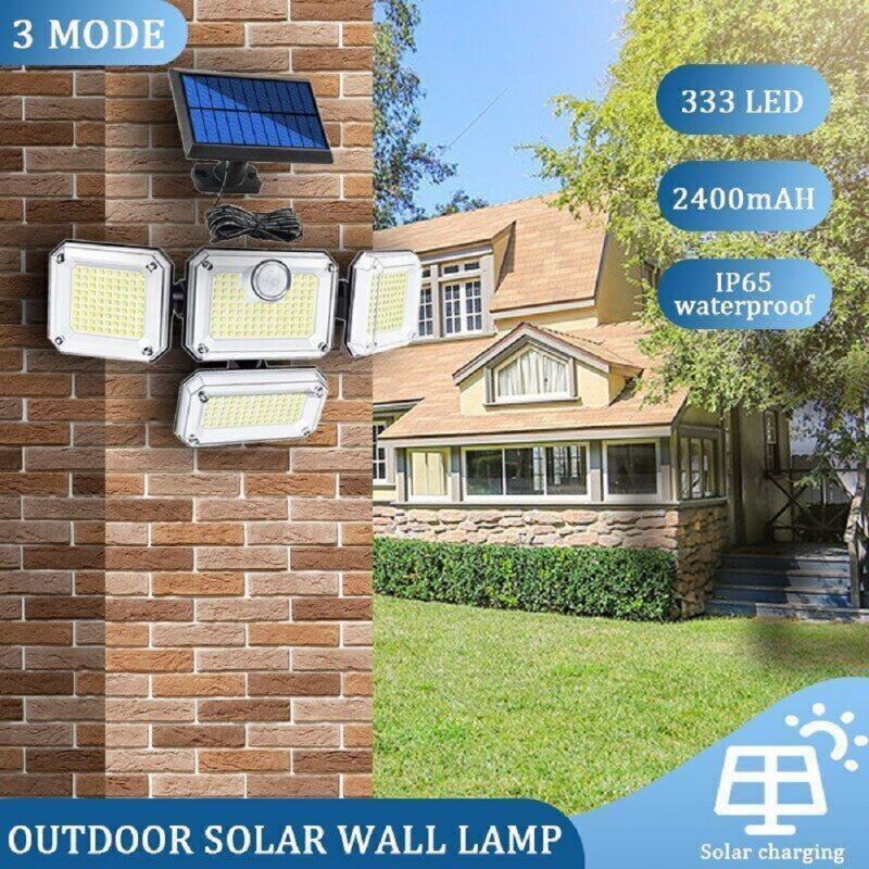 Solar Powered Security Street Wall Light