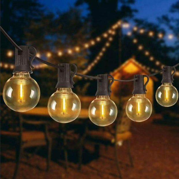 Solar String Lights Outdoor G40 - Durable LED Patio Lighting