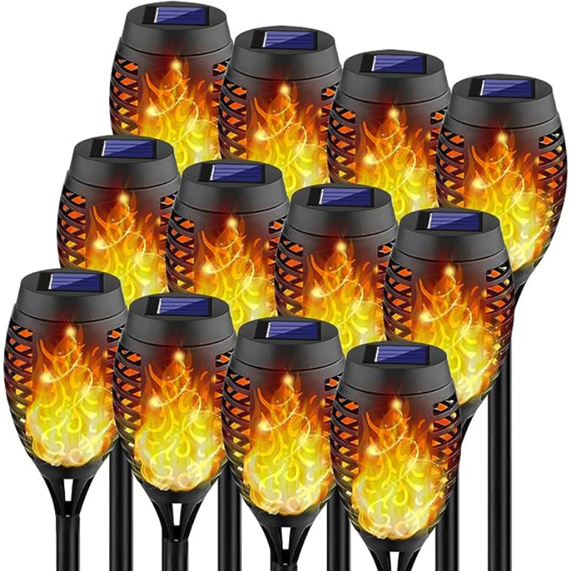 Solar Torch Light With Flickering Flame