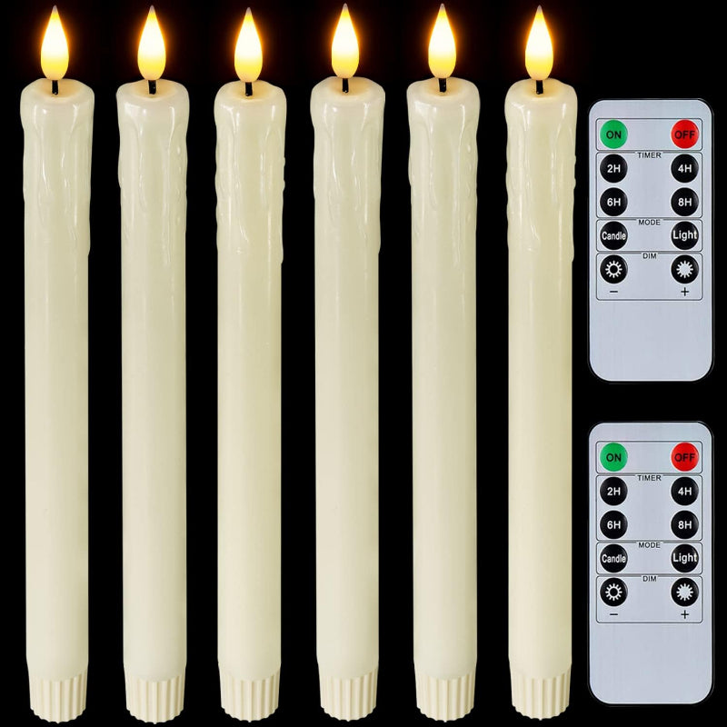 Taper Candles With Remote Timer
