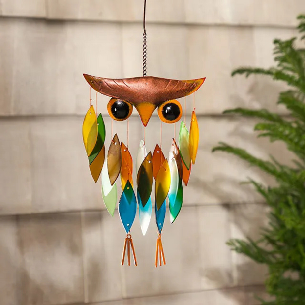 Hanging Owl Wind Chime For Garden With Artful Sound