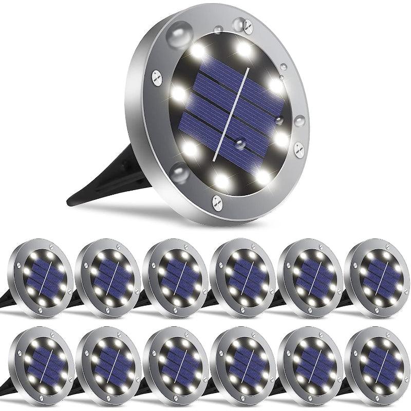 Solar Ground Lights, Waterproof Solar Garden Lights