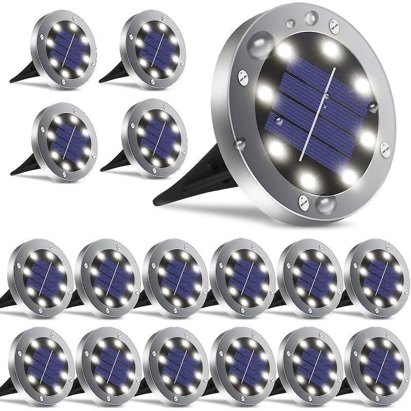 Solar Ground Lights, Waterproof Solar Garden Lights