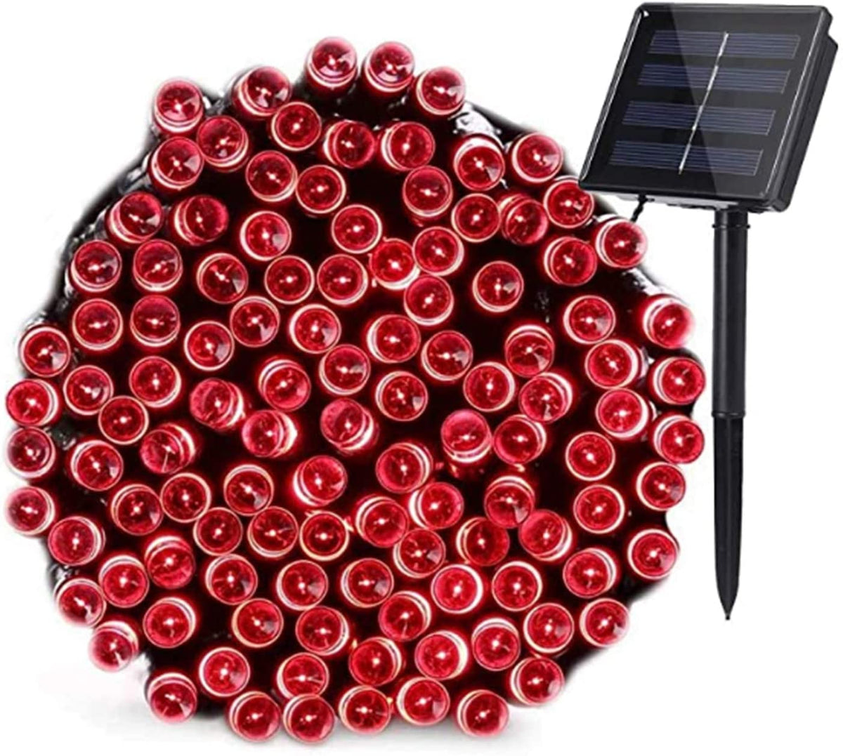 100 LED Solar String Lights 42ft 8 Modes Outdoor Waterproof Lights for Garden, Tree, Yard, Christmas, Wedding, Party