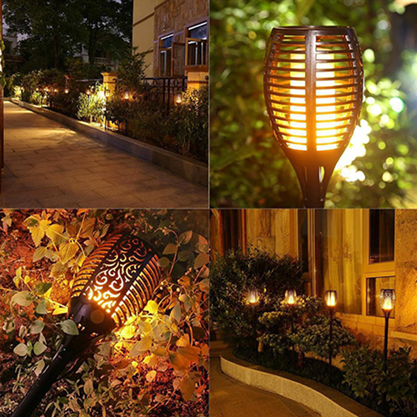 Solar Lights 99 LED Flickering Flame Solar Torches