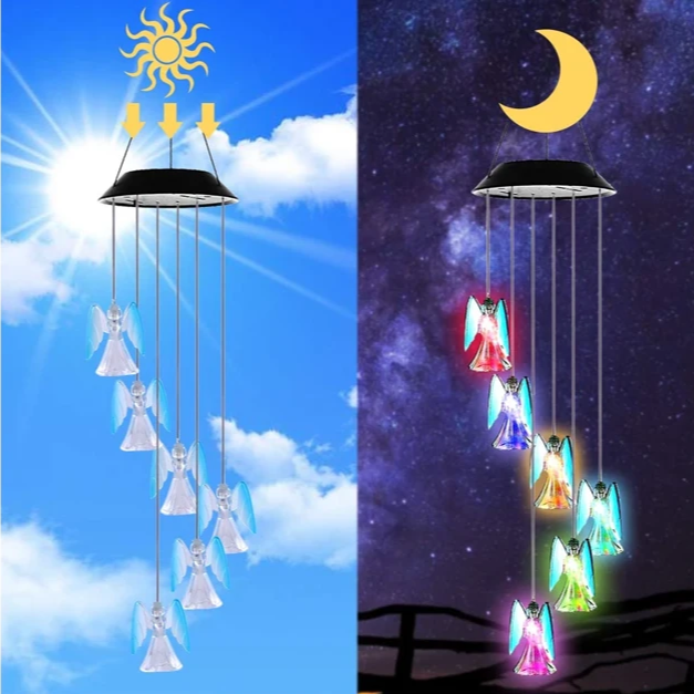 Lucky Angel Solar Wind Chime