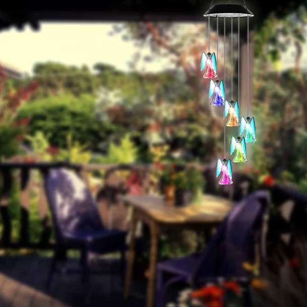 Lucky Angel Solar Wind Chime